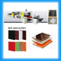 Machine de laminage en PVC et MDF à haute brillance / Machine de stratification adhésive PUR Hot Melt Glue